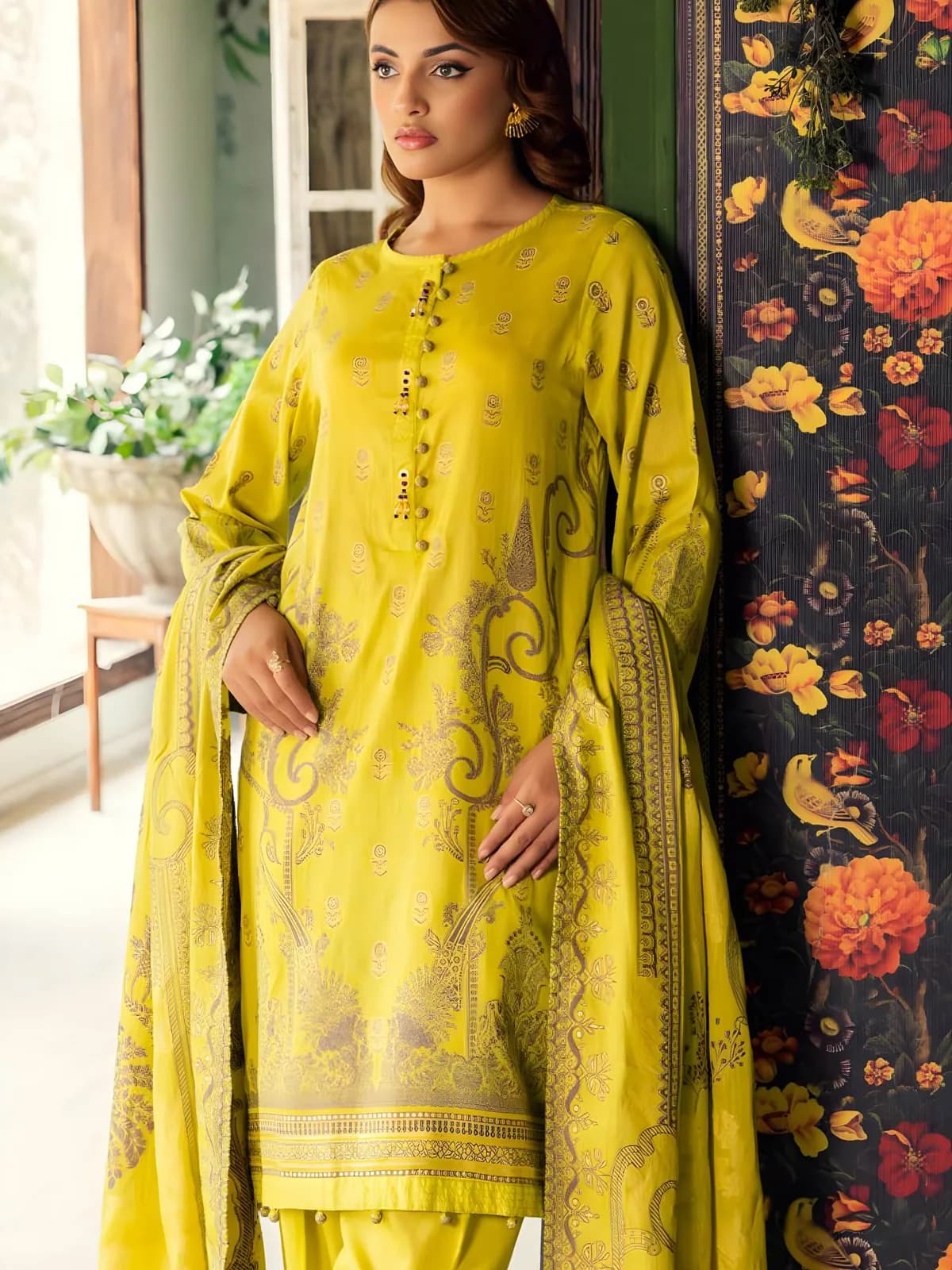 Gul Ahmed New Collection Sale Jacquard Shirt with Jacquard Dupatta MJ-42036 - Askani Group