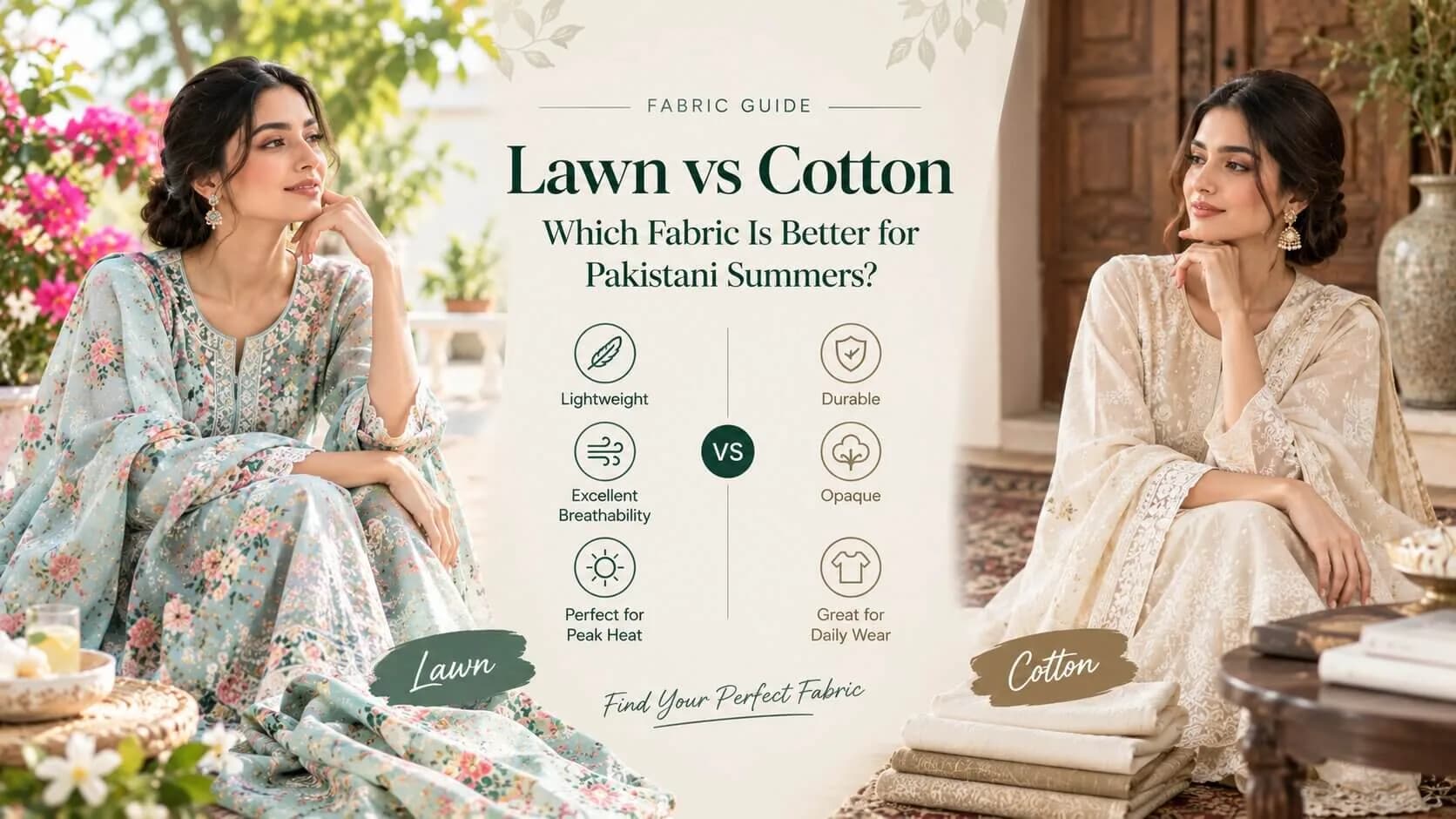 Lawn vs Cotton: Which Fabric Is Better for Pakistani Summers?