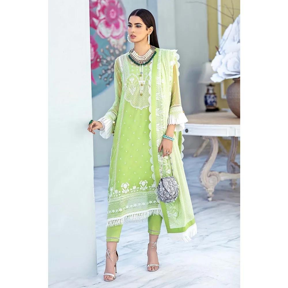 3PC Unstitched Chiffon Embroidered Suit LE-26 by Gul Ahmed