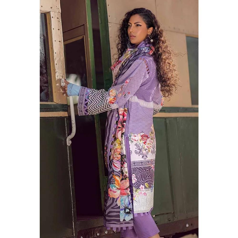 3PC Unstitched Digital Printed Khaddar Suit K-12019 A by Gul Ahmed PK