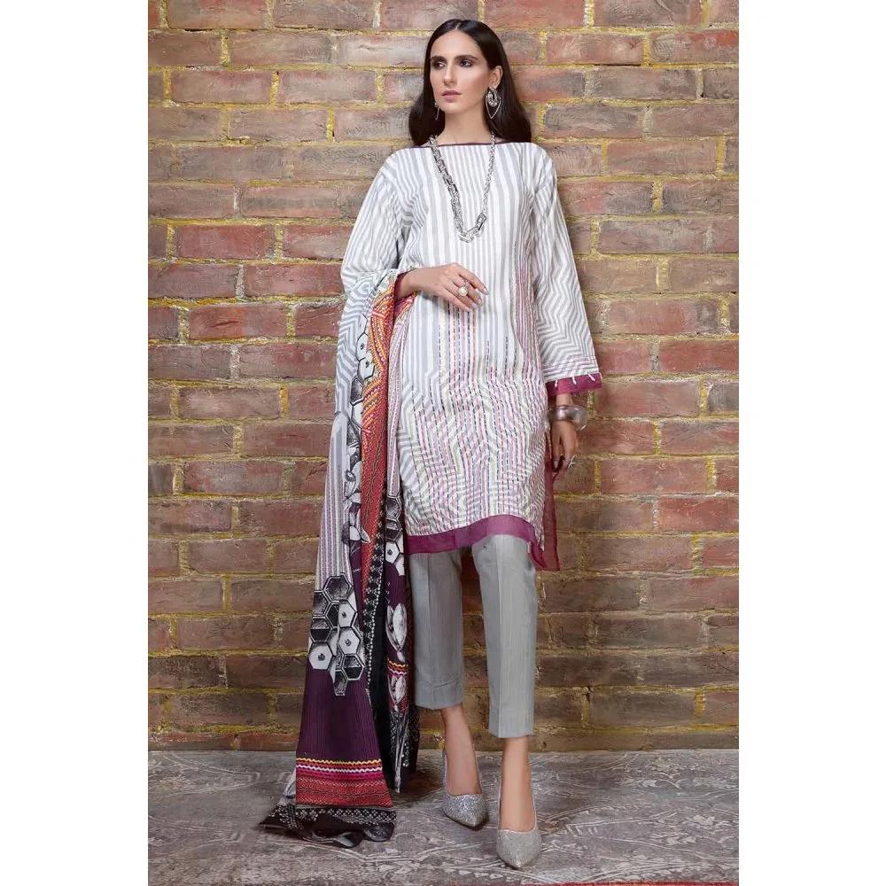 3PC Unstitched Embroidered Khaddar Suit with Digital Printed Dupatta K-12031 - Gul Ahmed