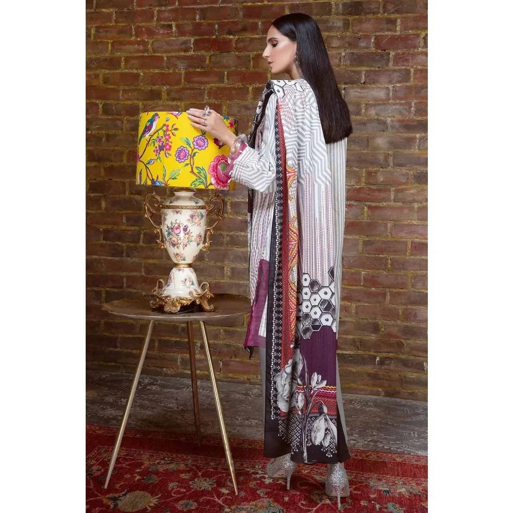 3PC Unstitched Embroidered Khaddar Suit with Digital Printed Dupatta K-12031 - Gul Ahmed