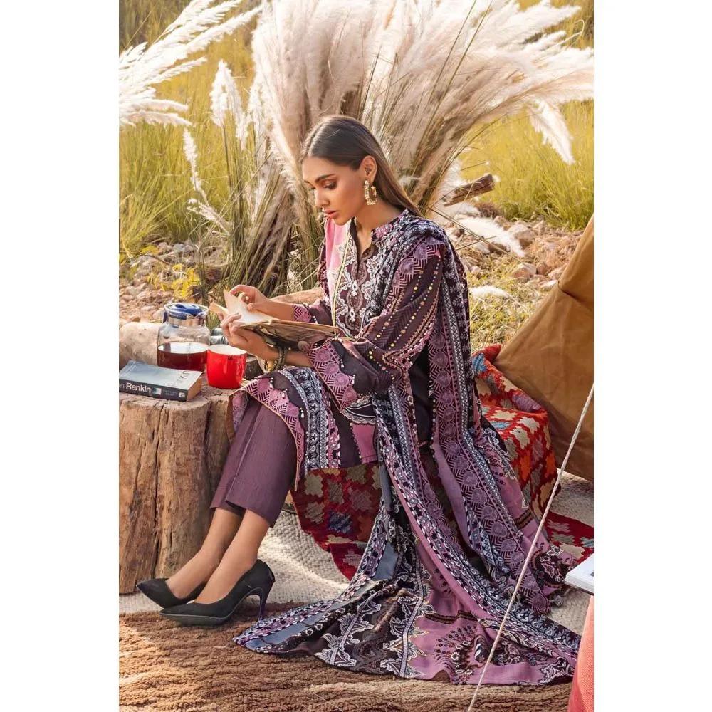 3PC Unstitched Pashmina Dupatta Suit AP-12078 - Gul Ahmed