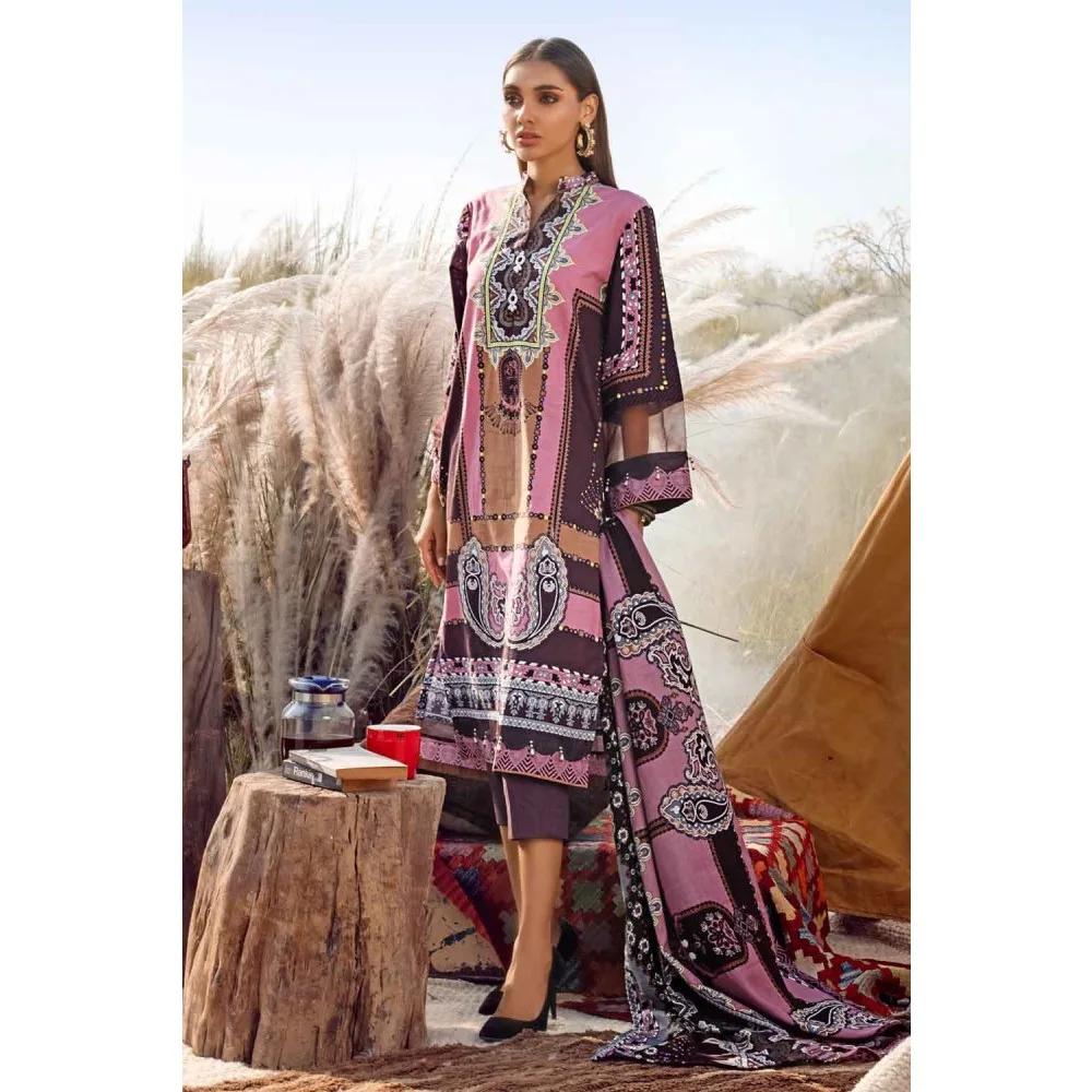 3PC Unstitched Pashmina Dupatta Suit AP-12078 - Gul Ahmed