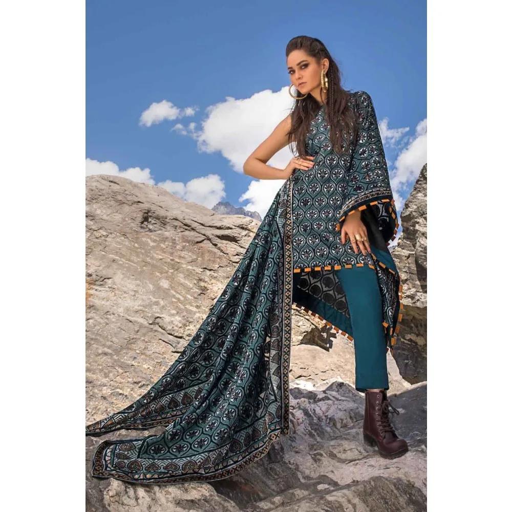3PC Unstitched Velvet Suit With Velvet Dupatta BVL-12011 A - Gul Ahmed