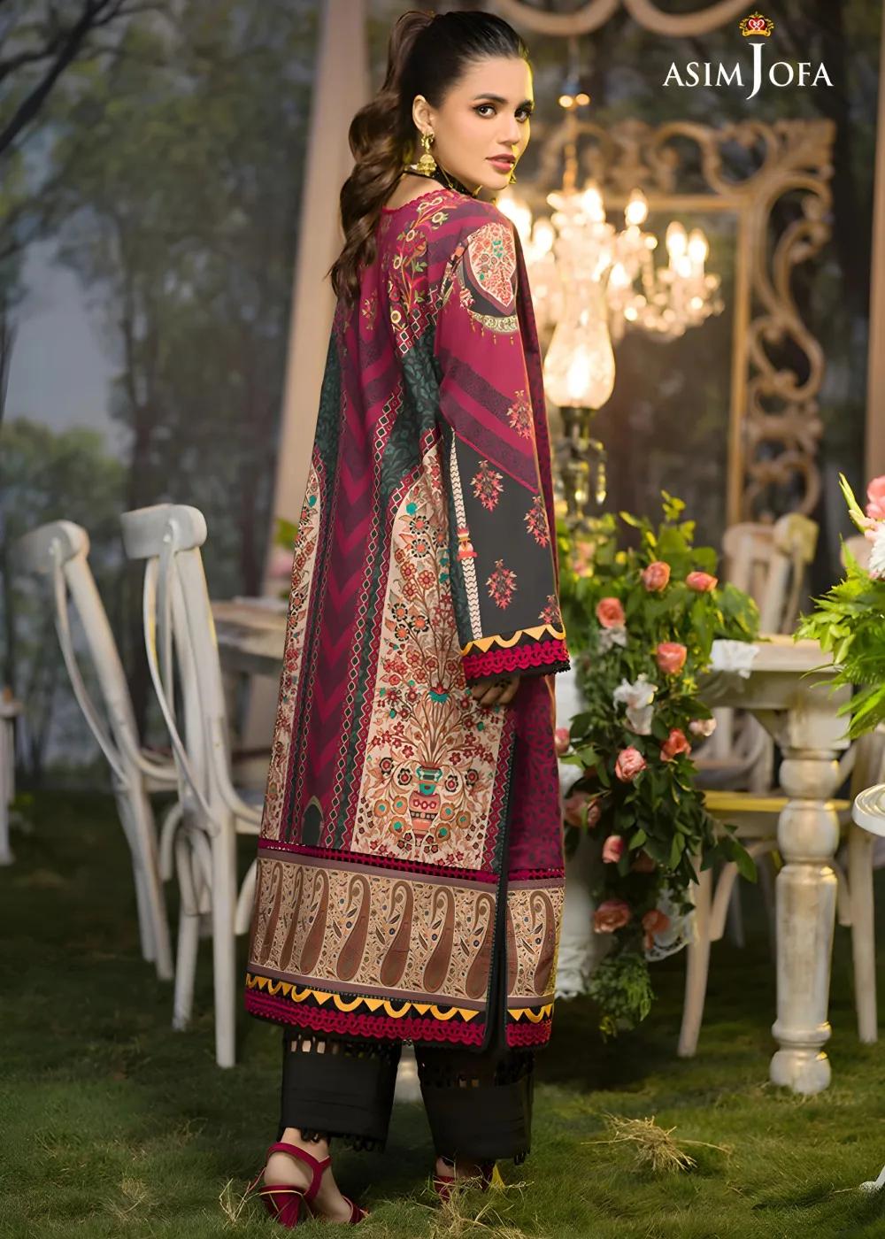 Asim Jofa 1-Piece Printed Unstitched Luxury Lawn  – AJPR 26