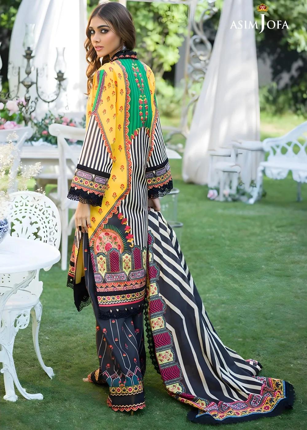 Asim Jofa 3-Piece Digitally Printed Unstitched Lawn Collection – AJPR-03