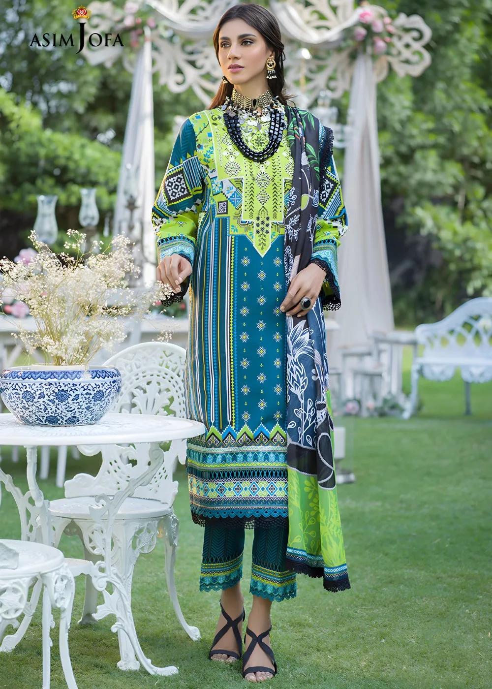 Asim Jofa 3-Piece Digitally Printed Unstitched Lawn Collection – AJPR 06
