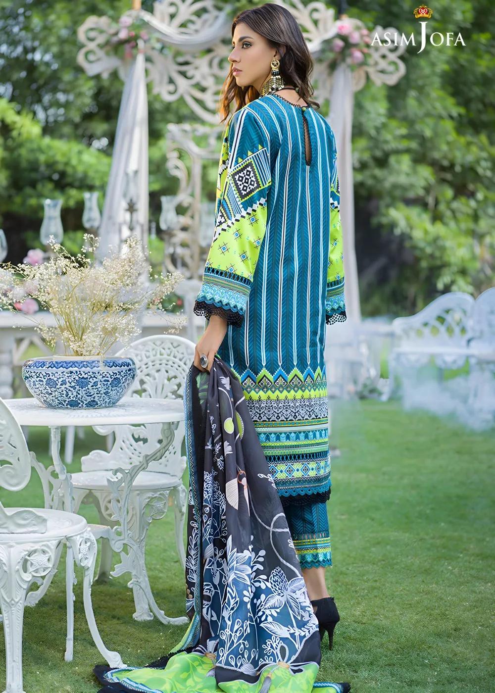 Asim Jofa 3-Piece Digitally Printed Unstitched Lawn Collection – AJPR 06