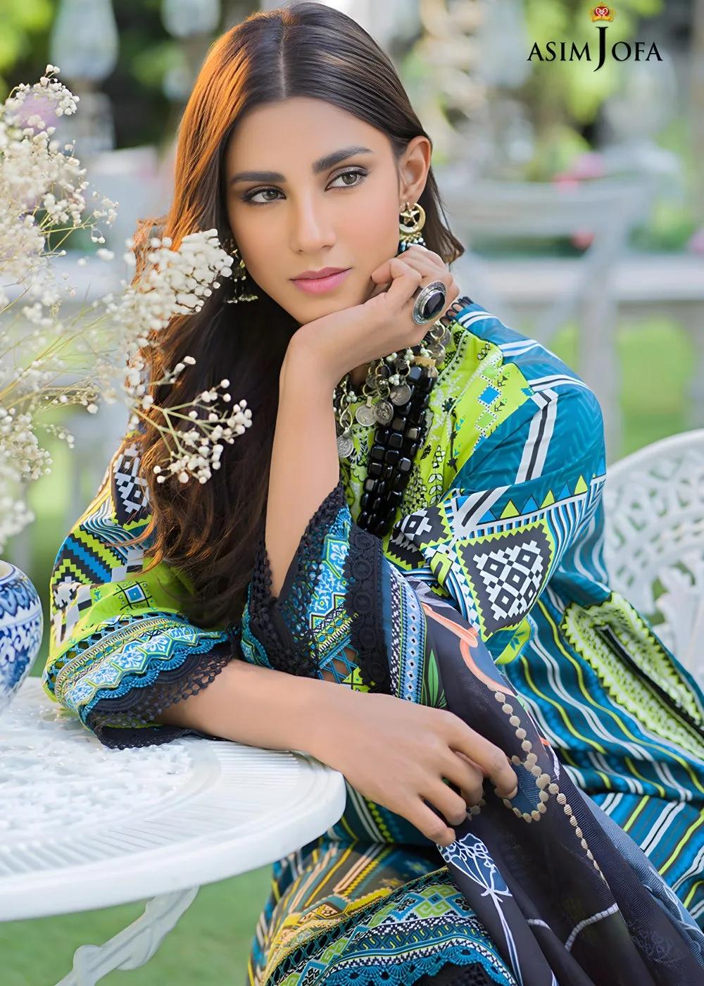 Asim Jofa 3-Piece Digitally Printed Unstitched Lawn Collection – AJPR 06