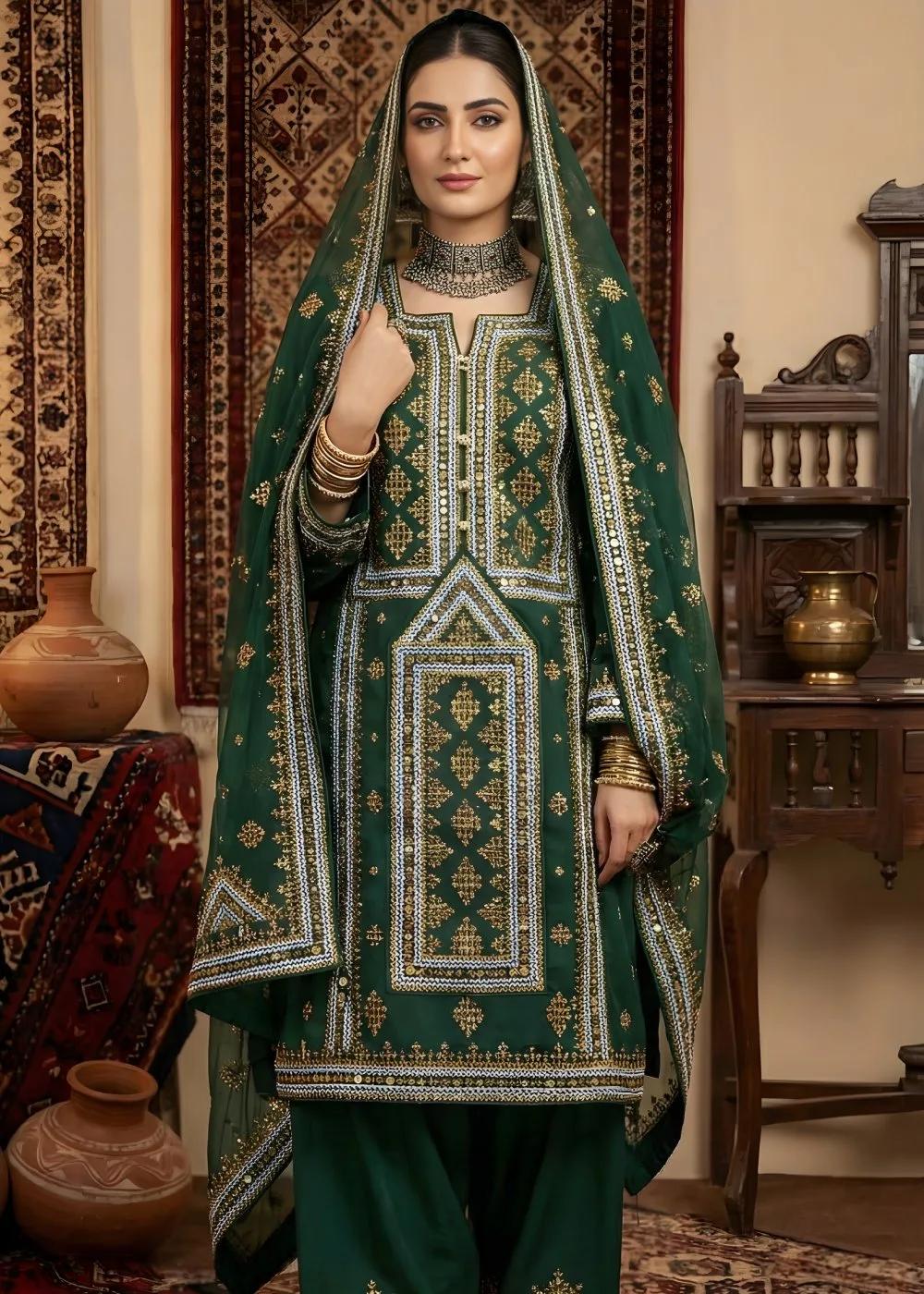 Askani Group 3-Piece Unstitched Luxury Embroidered Chiffon Shirt with Luxury Embroidered Chiffon Dupatta