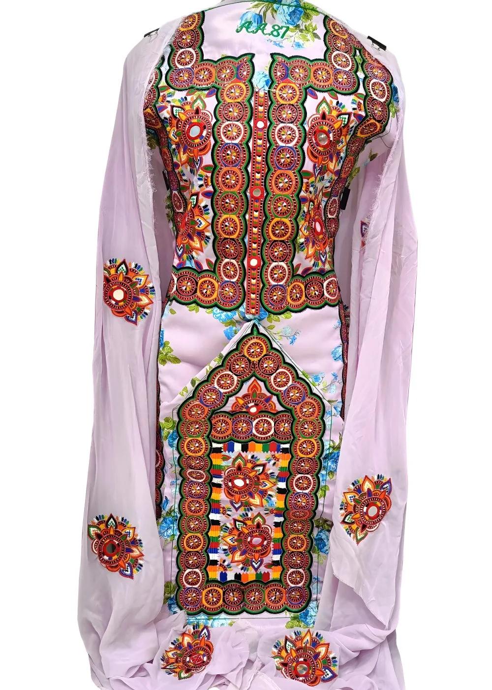 Askani Group 3-Piece Unstitched Luxury Embroidered Georgette Shirt with Luxury Embroidered Georgette Dupatta