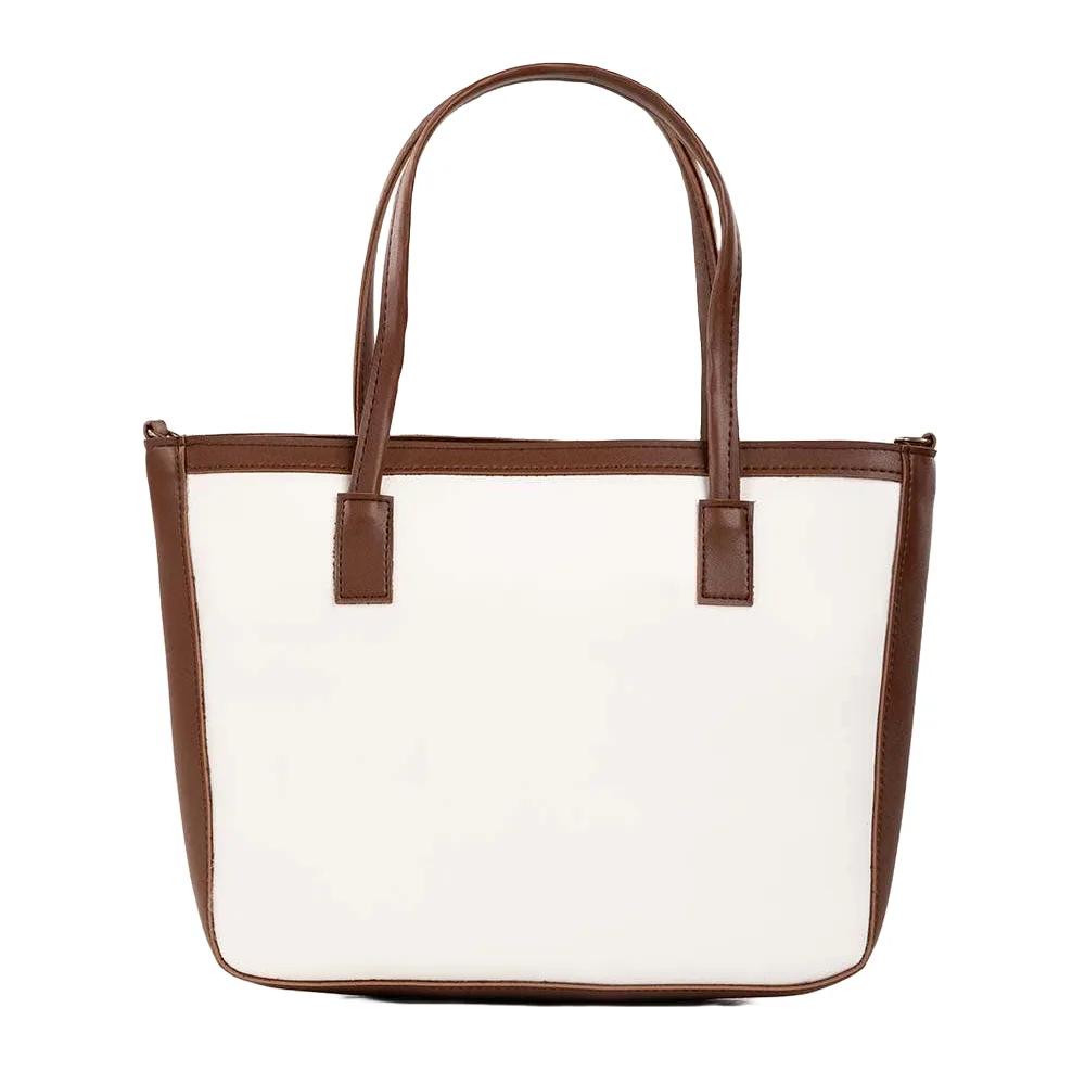 Askani Group Luxe White & Brown Shoulder Bag for Women: Unbeatable Quality