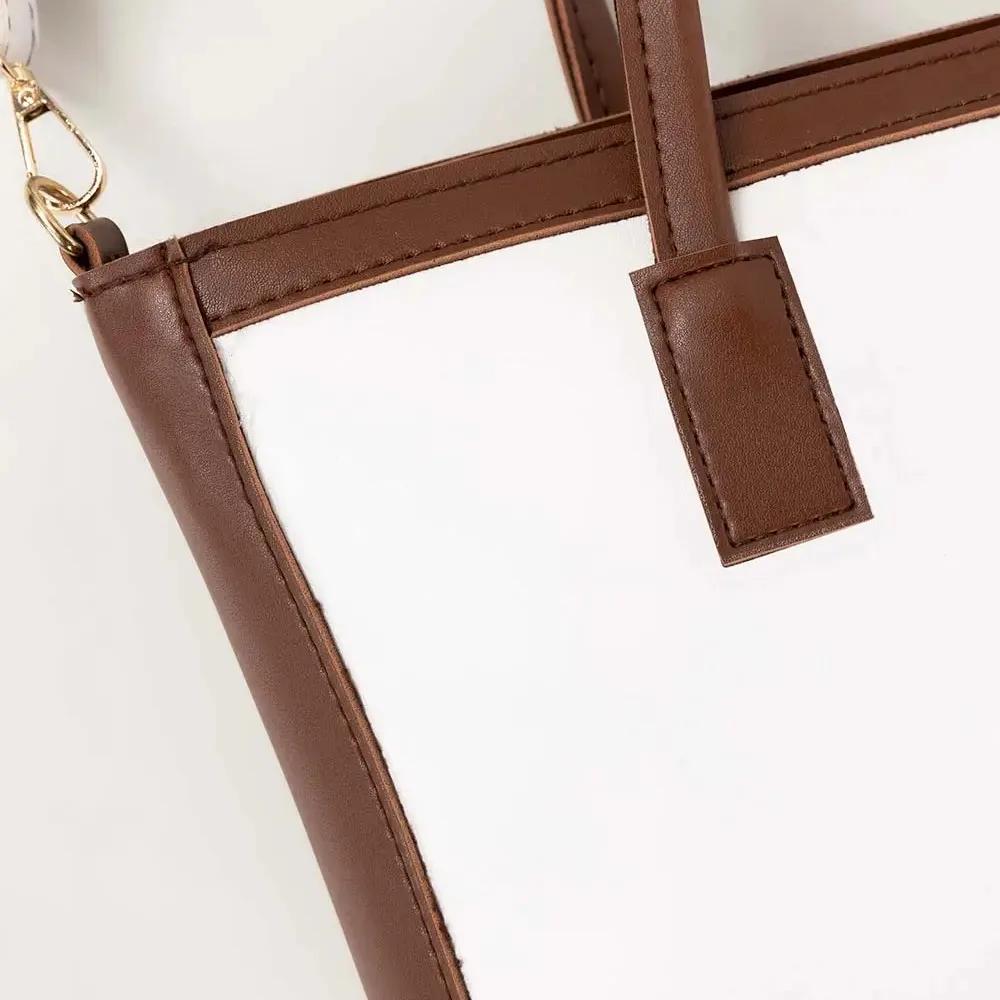 Askani Group Luxe White & Brown Shoulder Bag for Women: Unbeatable Quality