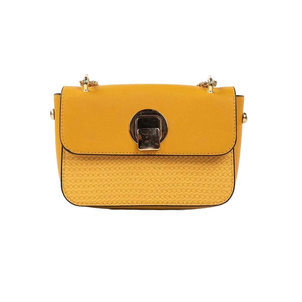 Askani Group Mustard Yellow Mini Bag: A Fashion-Forward Statement Piece