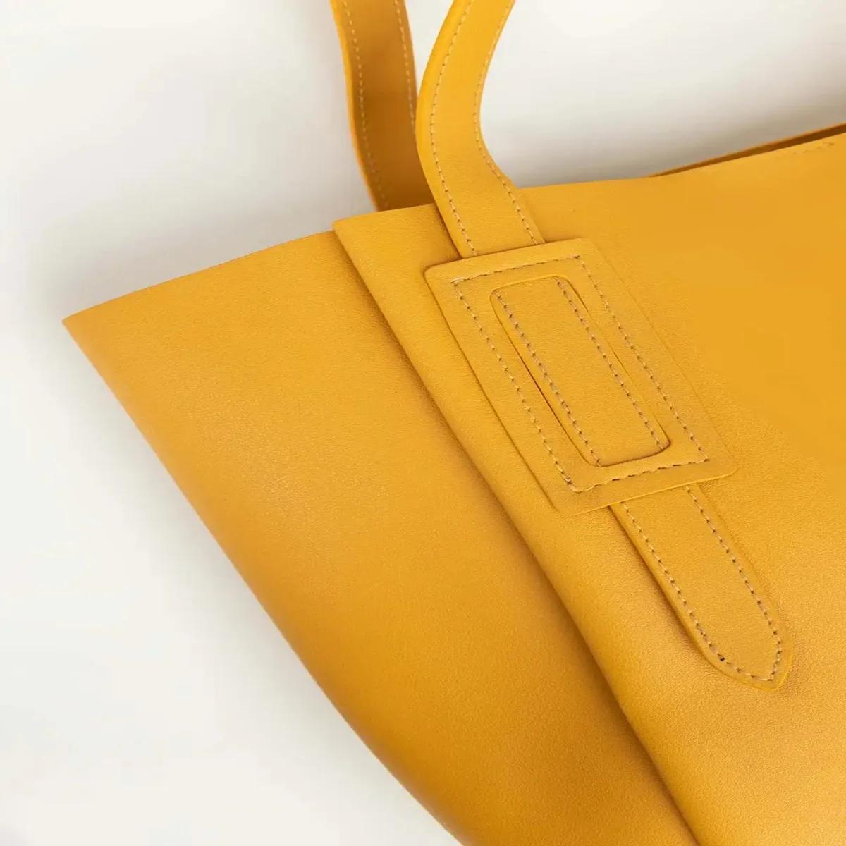 Askani Group Mustard-Yellow Tote Bag Organizer is the Perfect Blend of style & Functionality for the Modern Woman on the GO
