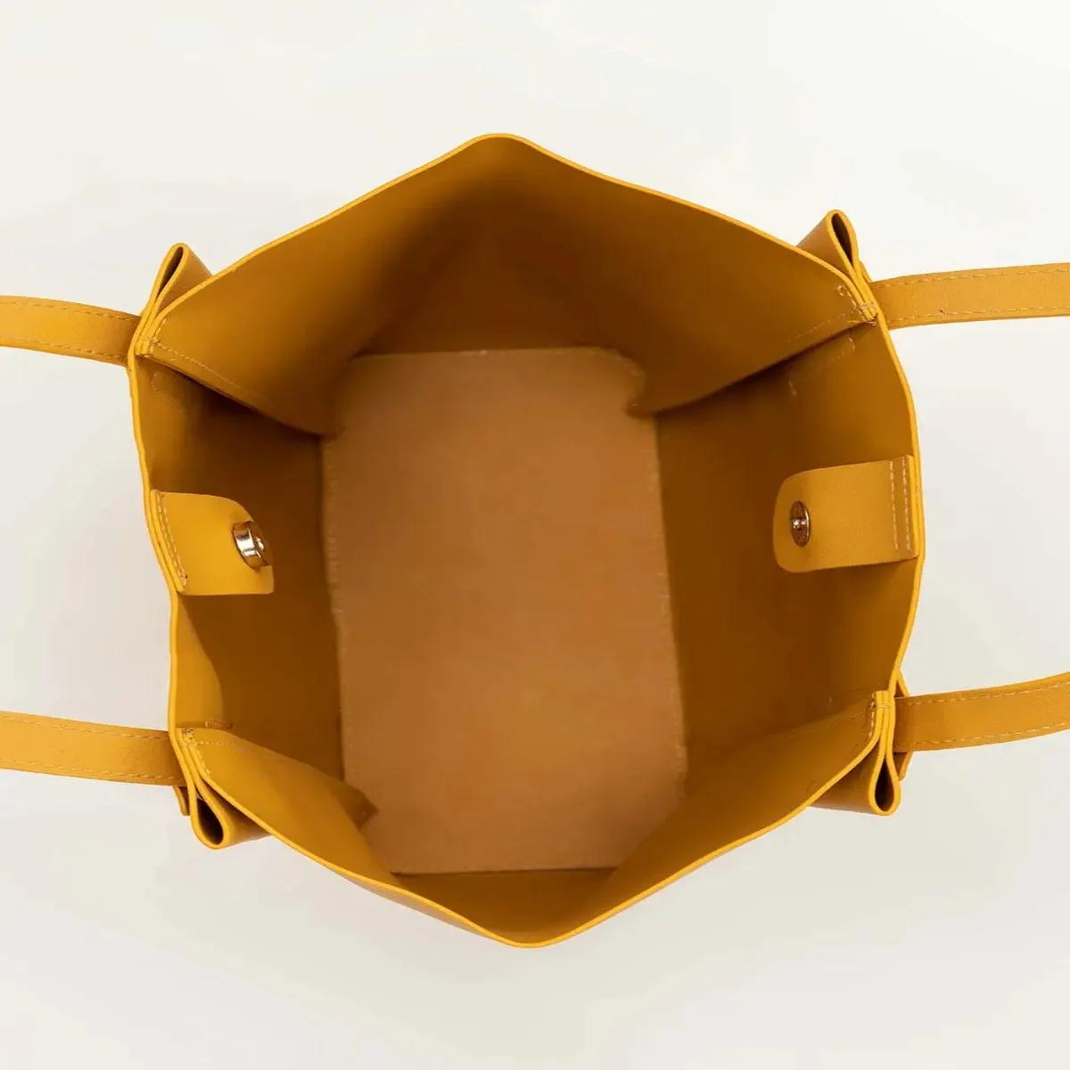Askani Group Mustard-Yellow Tote Bag Organizer is the Perfect Blend of style & Functionality for the Modern Woman on the GO