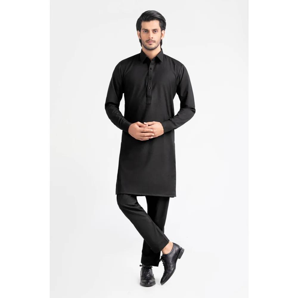 Black GUL 90 FRESHER-J Unstitched Fabric by Gul Ahmed