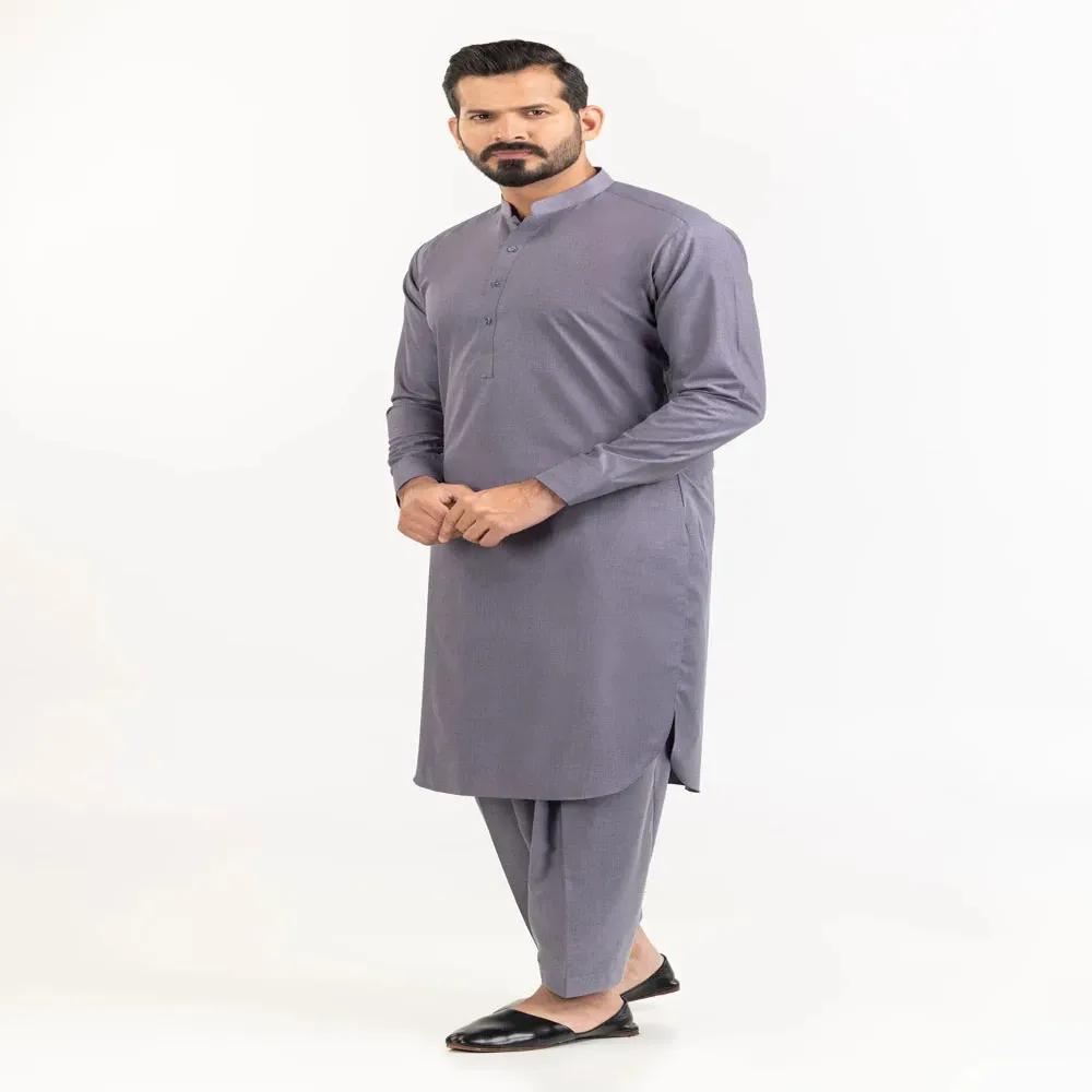 Dark Purple Gul Cartier Unstitched Fabric Blended | Ideas Sale 2023 by Gul Ahmed