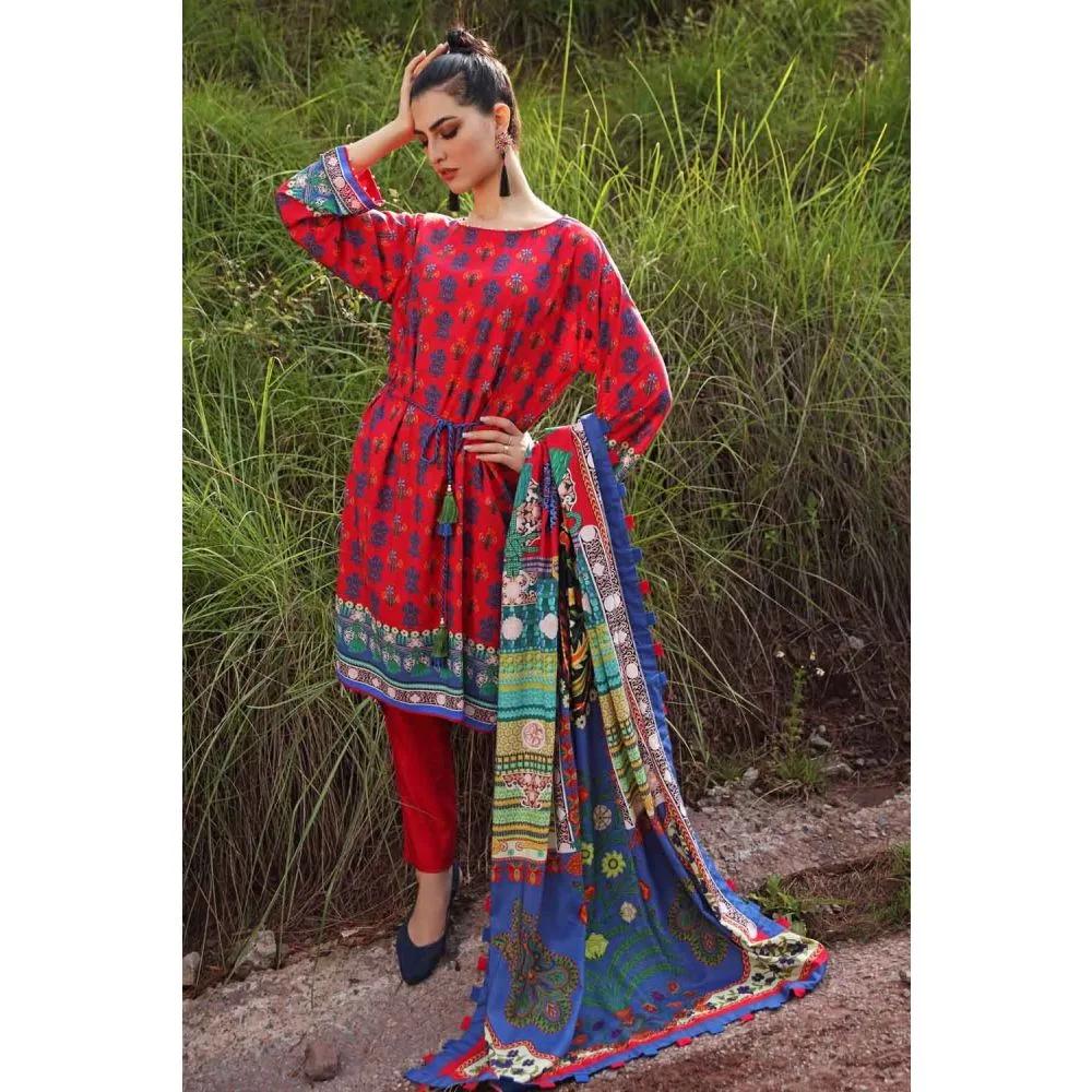 Digital Printed Cotton Linen Unstitched Suit (3-Piece) LT-12032 by Gul Ahmed
