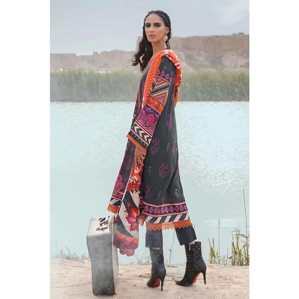 Digital Printed Khaddar Shirt with Digital Printed Cotton Linen Dupatta Unstitched 3-piece Suit CV-12010 by Gul Ahmed