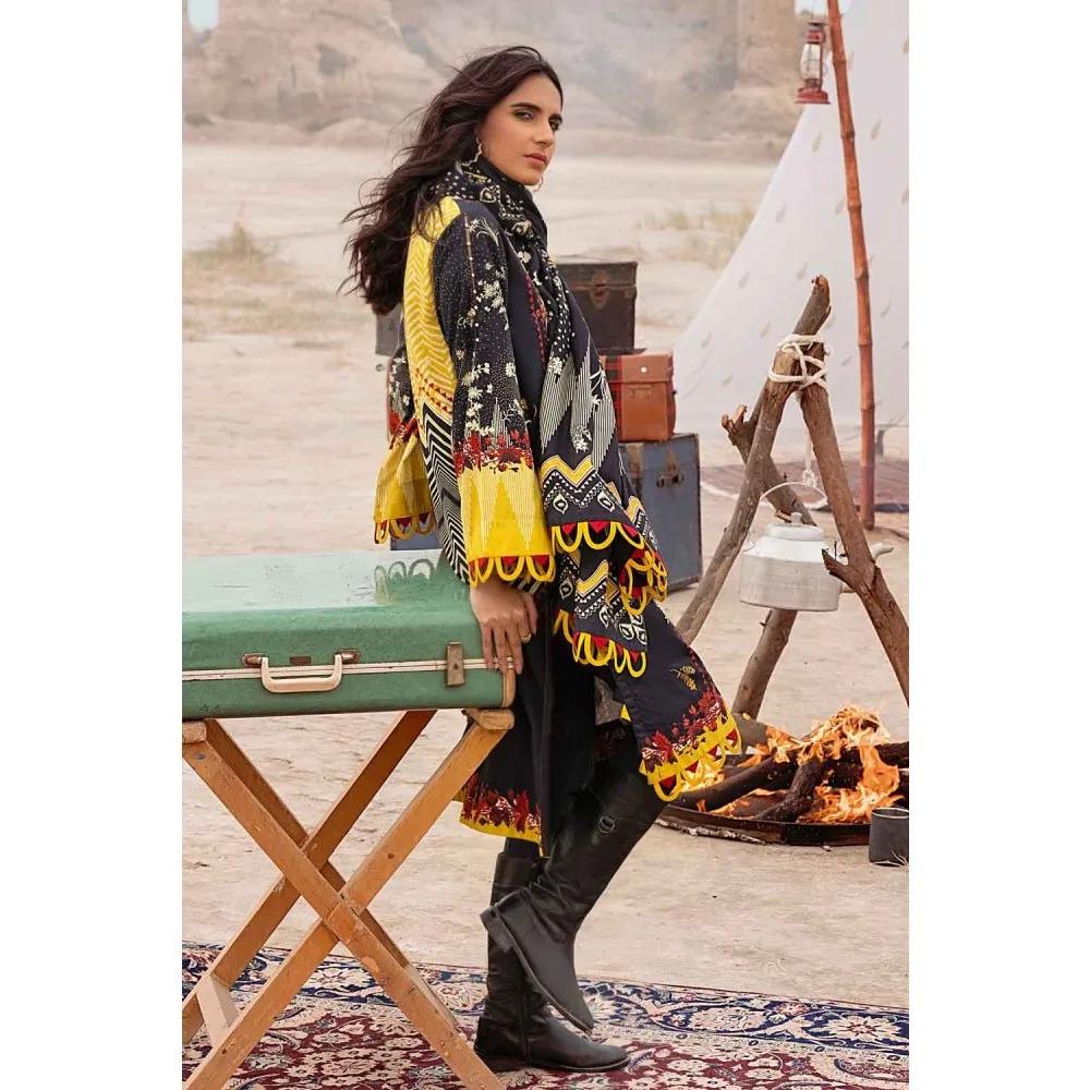 Digital Printed Khaddar Shirt with Digital Printed Cotton Linen Dupatta Unstitched 3-piece Suit CV-12004 by Gul Ahmed