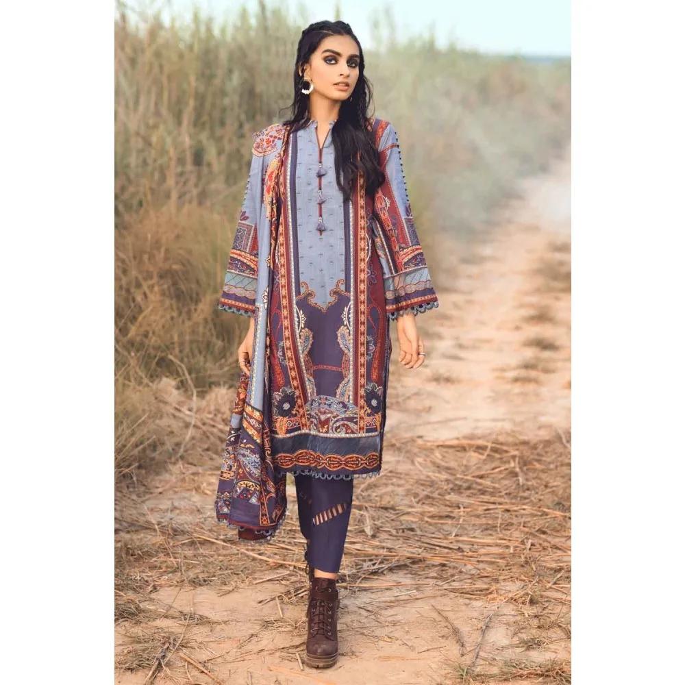 Digital Printed Khaddar Shirt with Digital Printed Cotton Linen Dupatta Unstitched 3-piece Suit CV-12013 by Gul Ahmed