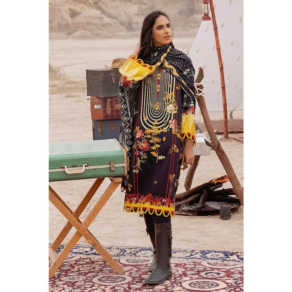 Digital Printed Khaddar Shirt with Digital Printed Cotton Linen Dupatta Unstitched 3-piece Suit CV-12004 by Gul Ahmed