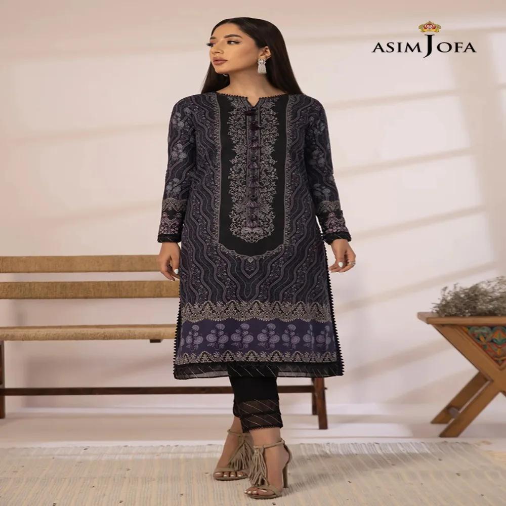 Discover Glamour: 2-Piece Asim Jofa Printed Collection - Fashion Unleashed! AJBP-23