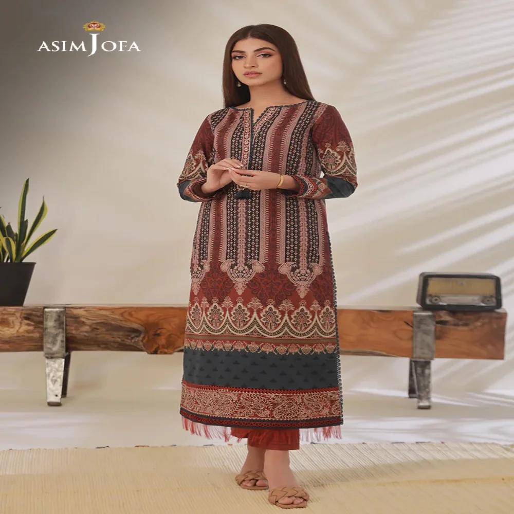 Discover Glamour: 2-Piece Asim Jofa Printed Collection - Fashion Unleashed! AJBP-25