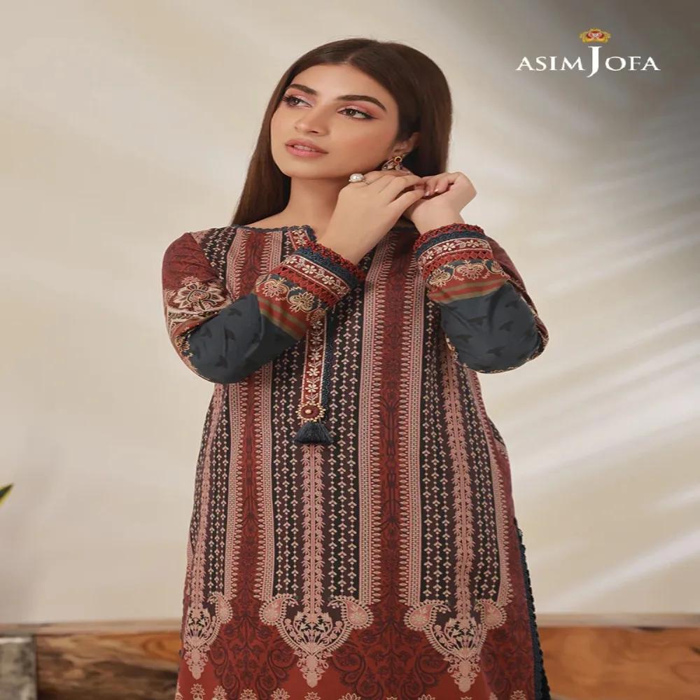 Discover Glamour: 2-Piece Asim Jofa Printed Collection - Fashion Unleashed! AJBP-25