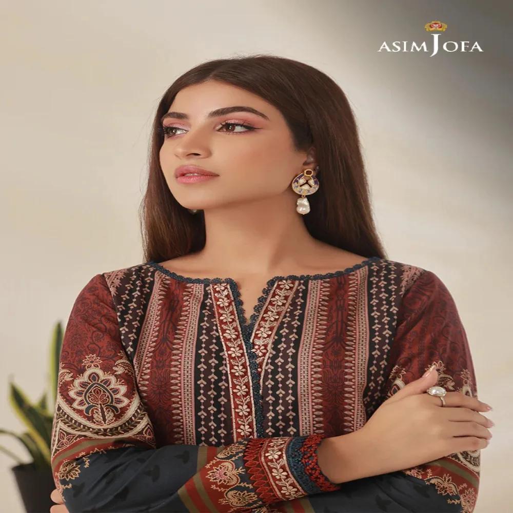 Discover Glamour: 2-Piece Asim Jofa Printed Collection - Fashion Unleashed! AJBP-25