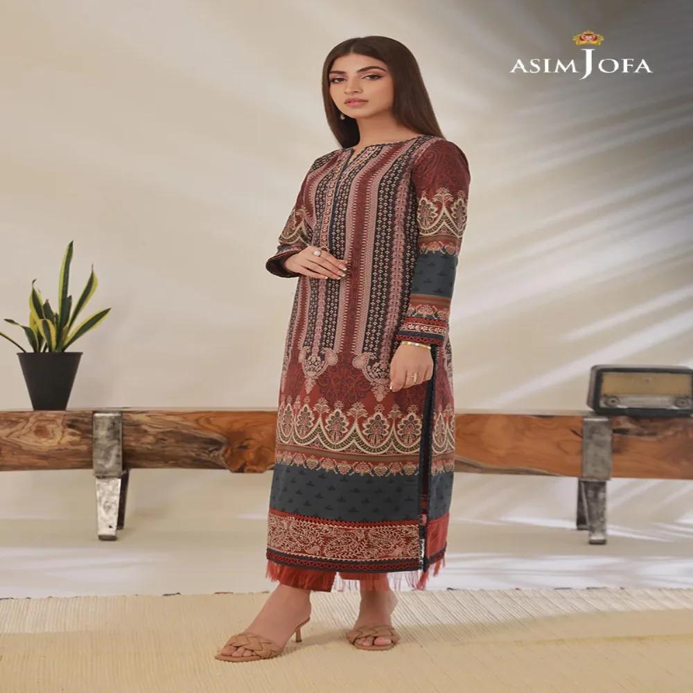 Discover Glamour: 2-Piece Asim Jofa Printed Collection - Fashion Unleashed! AJBP-25