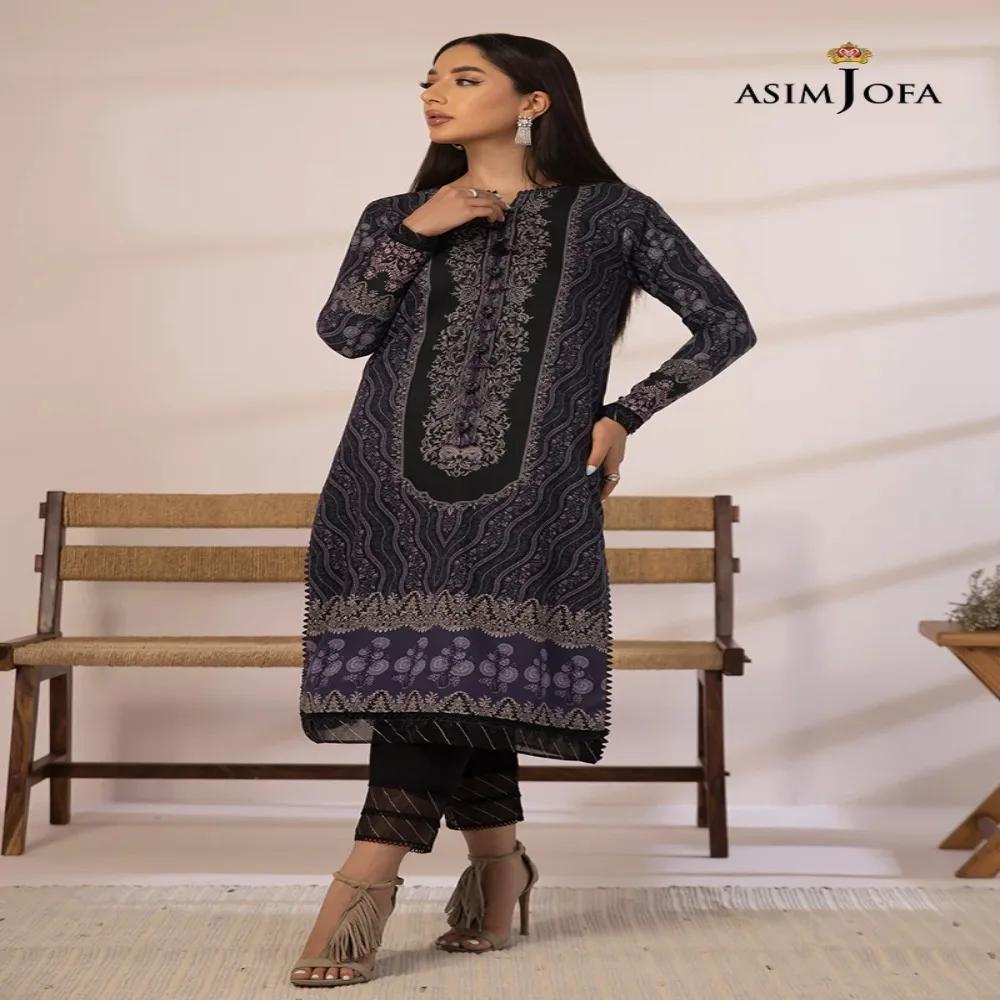 Discover Glamour: 2-Piece Asim Jofa Printed Collection - Fashion Unleashed! AJBP-23
