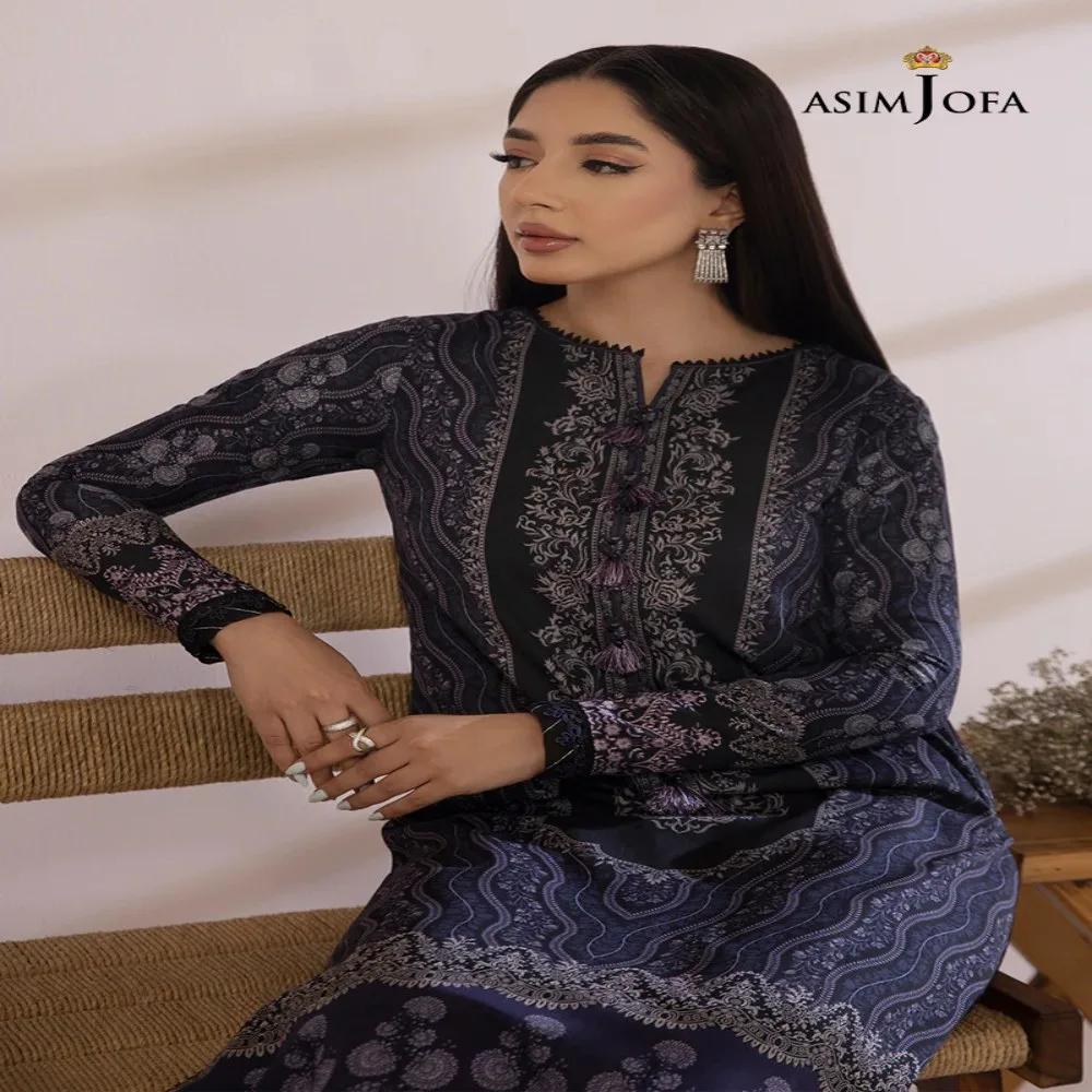 Discover Glamour: 2-Piece Asim Jofa Printed Collection - Fashion Unleashed! AJBP-23