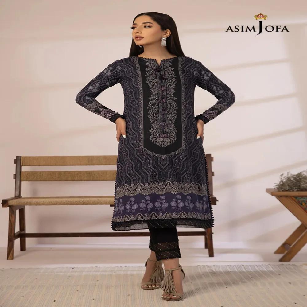 Discover Glamour: 2-Piece Asim Jofa Printed Collection - Fashion Unleashed! AJBP-23