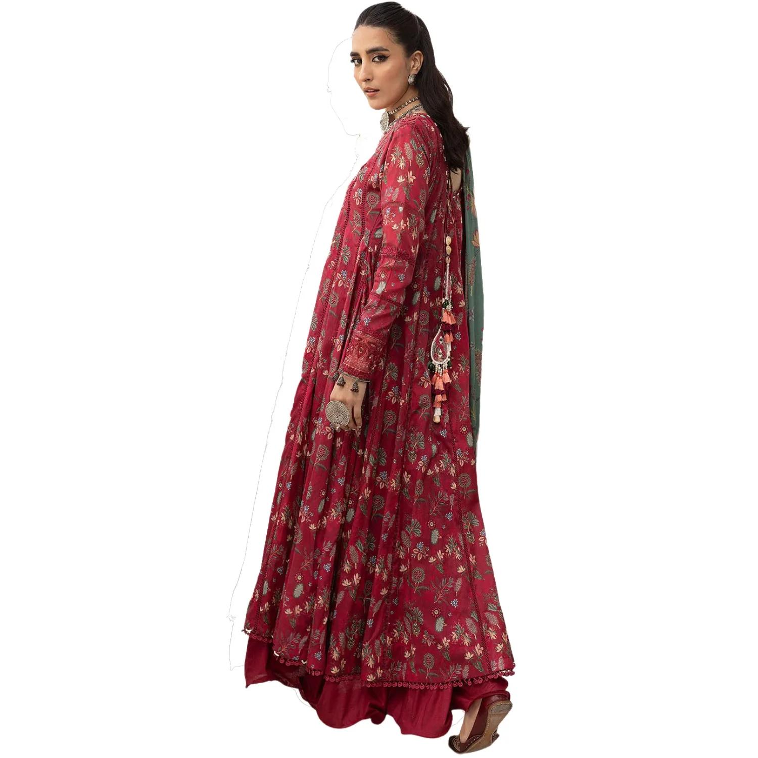 Embrace Elegance: Faiza Faisal Sale - SILA 3-Piece Unstitched Bliss with Embroidered Splendor & Digital Dreamscape Dupatta