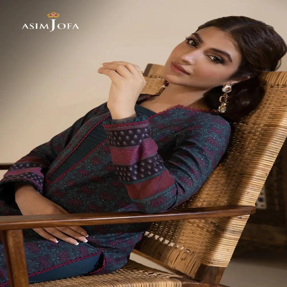 Embrace Timeless Elegance with Beautiful 1-Piece Unstitched Asim Jofa Prints AJBP-28