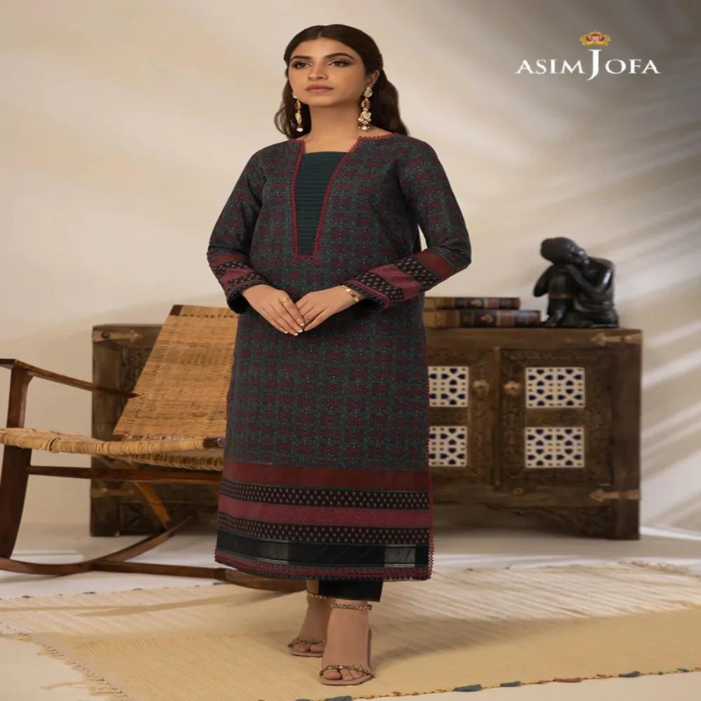 Embrace Timeless Elegance with Beautiful 1-Piece Unstitched Asim Jofa Prints AJBP-28