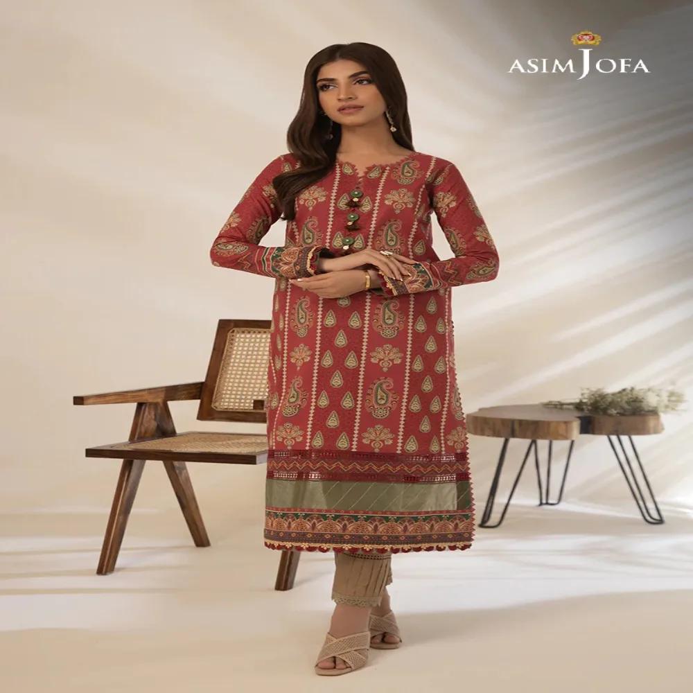 Embrace Timeless Elegance with Beautiful 1-Piece Unstitched Asim Jofa Prints AJBP-29