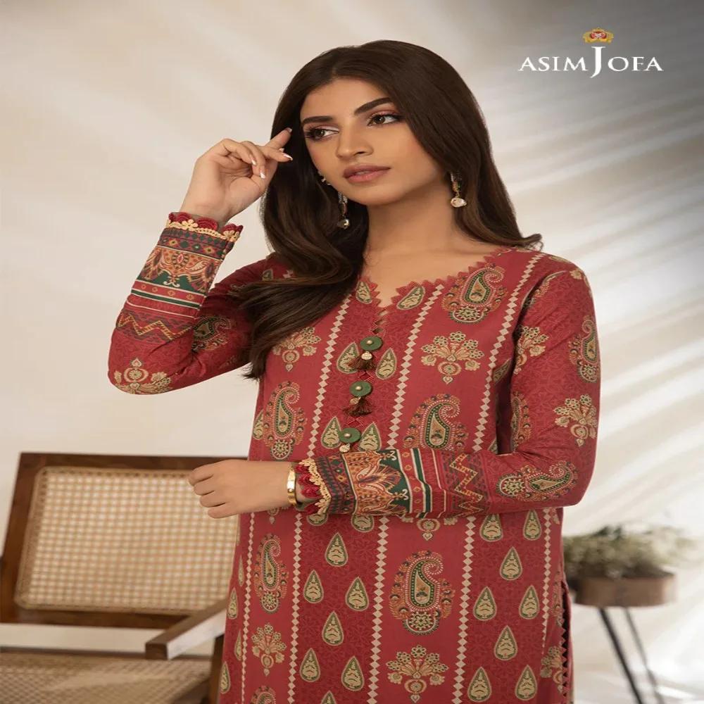 Embrace Timeless Elegance with Beautiful 1-Piece Unstitched Asim Jofa Prints AJBP-29