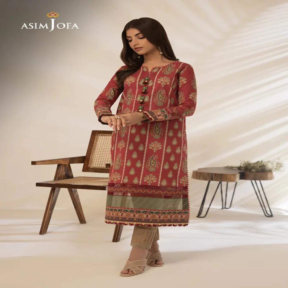 Embrace Timeless Elegance with Beautiful 1-Piece Unstitched Asim Jofa Prints AJBP-29