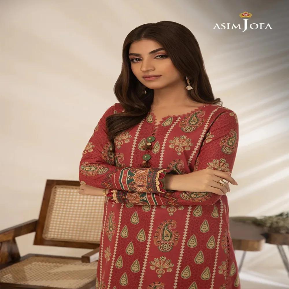 Embrace Timeless Elegance with Beautiful 1-Piece Unstitched Asim Jofa Prints AJBP-29