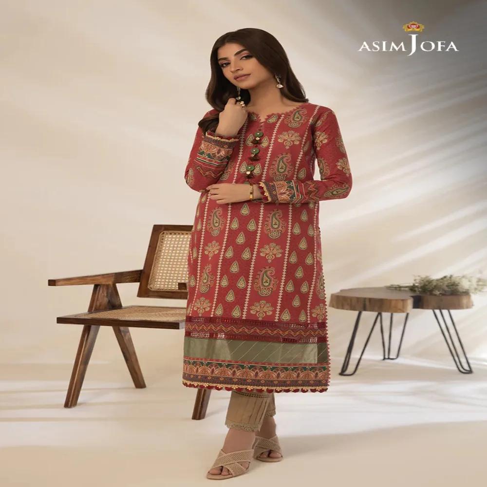 Embrace Timeless Elegance with Beautiful 1-Piece Unstitched Asim Jofa Prints AJBP-29