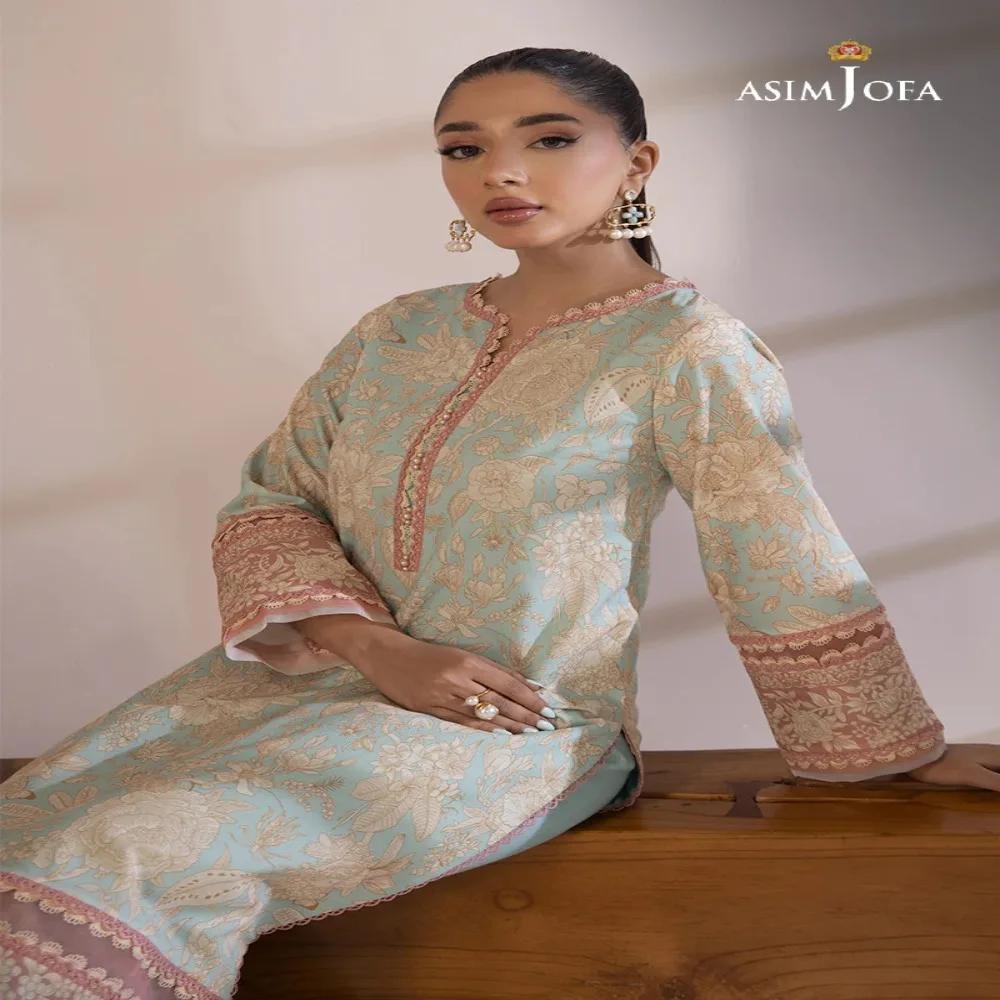 Embrace Timeless Elegance with Beautiful 1-Piece Unstitched Asim Jofa Prints AJBP-26