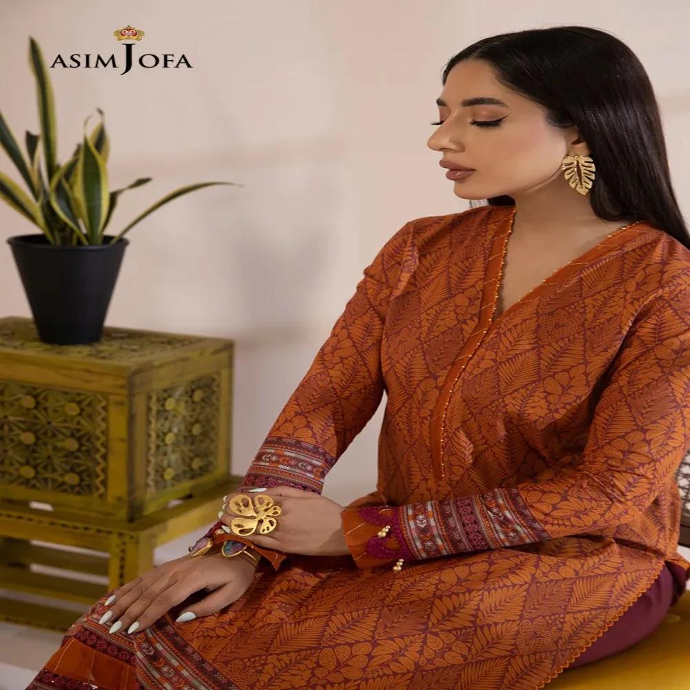 Embrace Timeless Elegance with Beautiful 1-Piece Unstitched Asim Jofa Prints AJBP-30