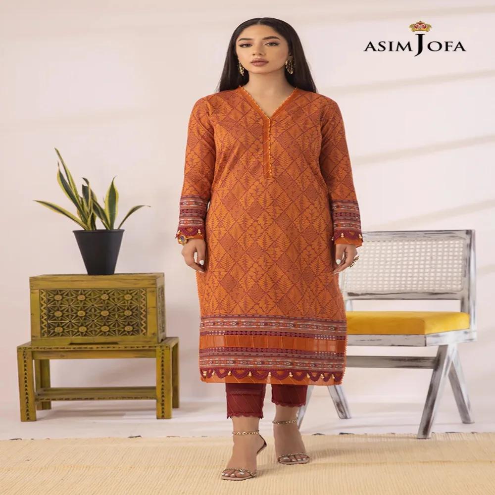 Embrace Timeless Elegance with Beautiful 1-Piece Unstitched Asim Jofa Prints AJBP-30
