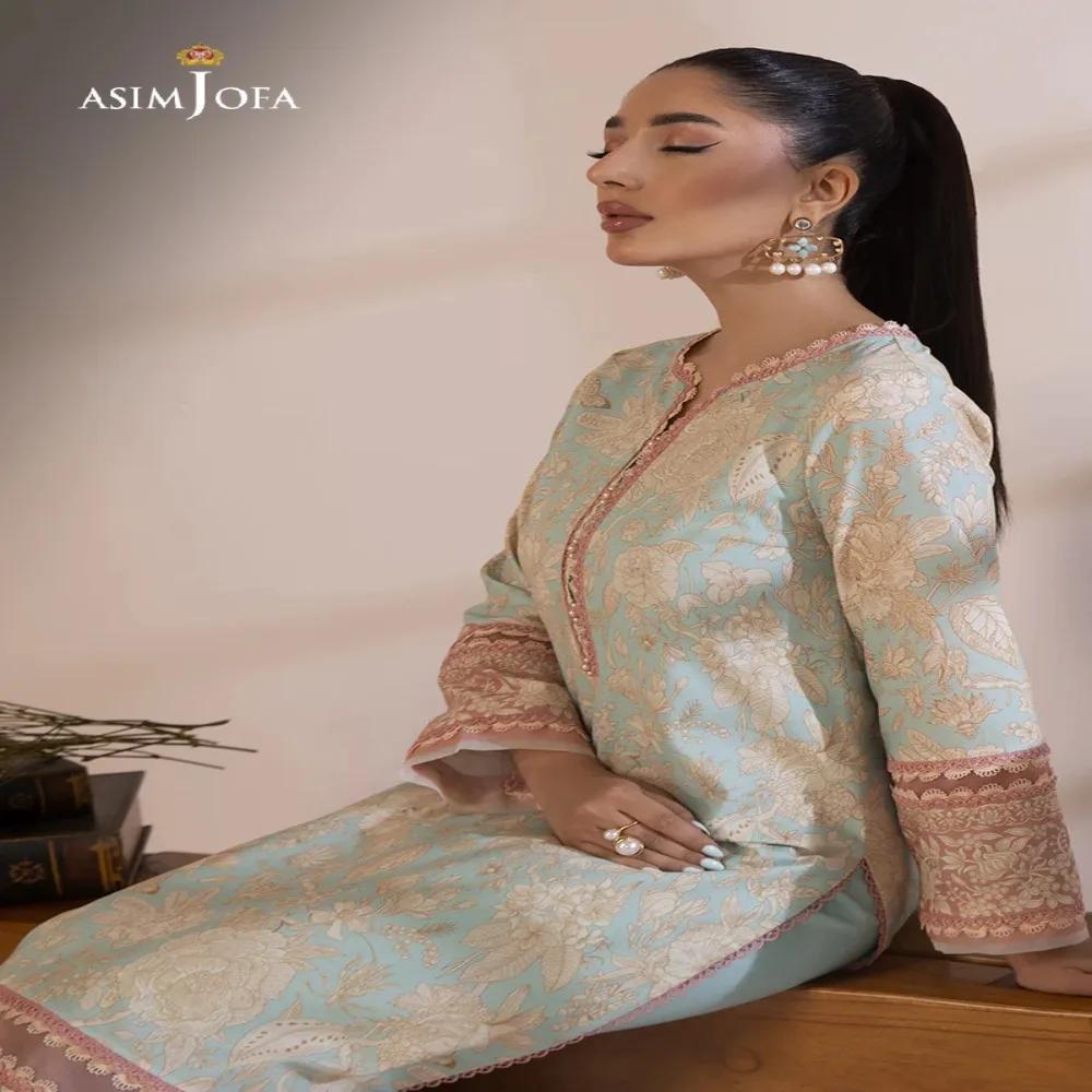 Embrace Timeless Elegance with Beautiful 1-Piece Unstitched Asim Jofa Prints AJBP-26