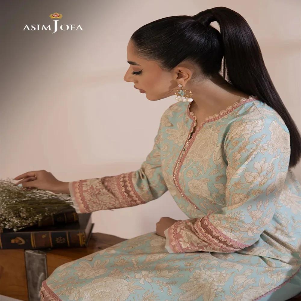 Embrace Timeless Elegance with Beautiful 1-Piece Unstitched Asim Jofa Prints AJBP-26