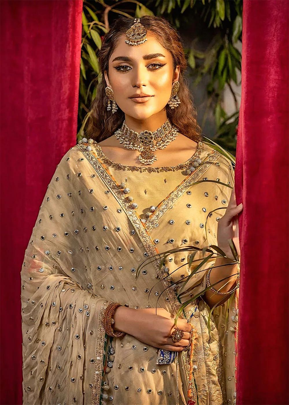 Enchanting Wedding Elegance | Faiza Faisal's 3-Piece Luxury Formals 2024